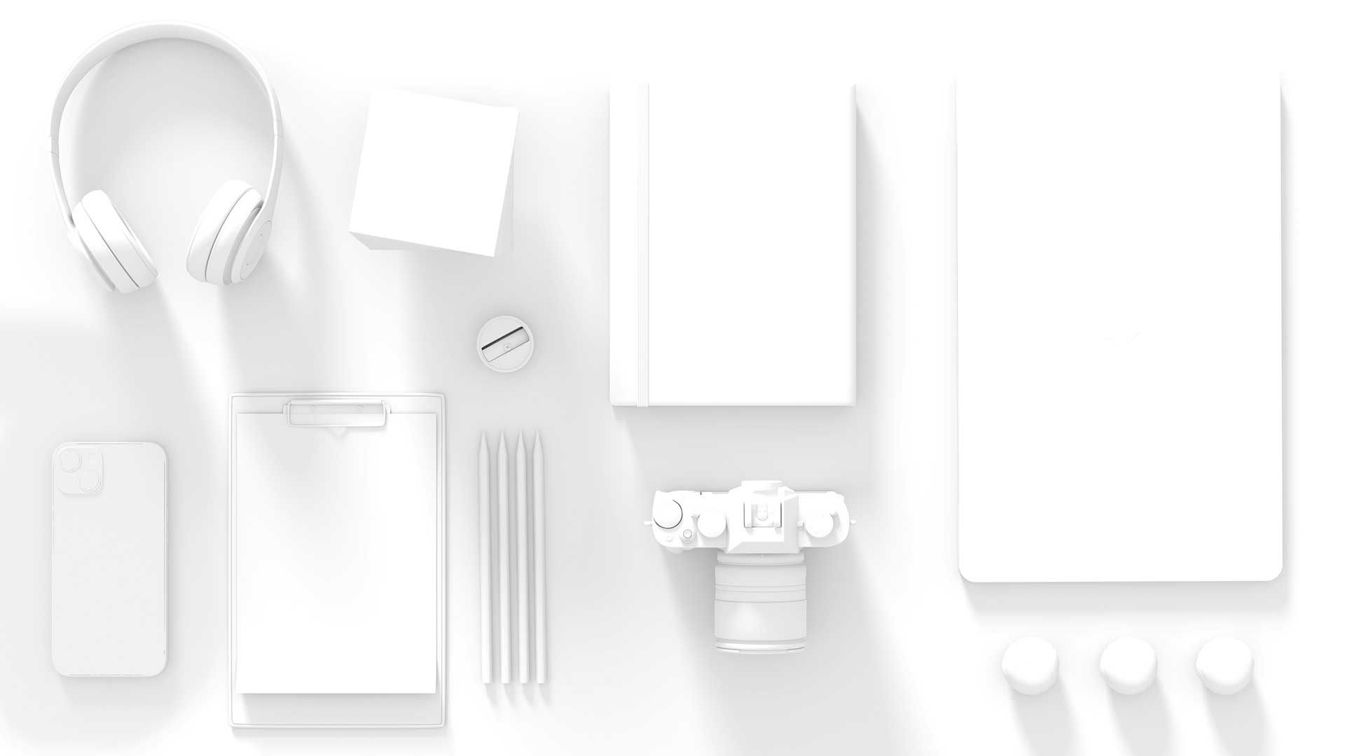 Drucksachen Flatlay